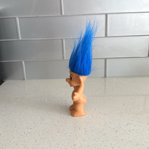 🏴 vintage Blue Hair Troll Doll - Picture 3 of 7